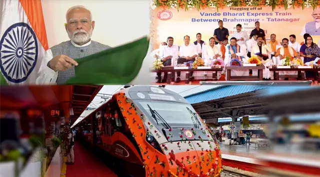 ଓଡ଼ିଶାରେ ଗଡ଼ିଲା ୨ଟି ‘ବନ୍ଦେ ଭାରତ’ ଏକ୍ସପ୍ରେସ, ଶୁଭାରମ୍ଭ କଲେ ପ୍ରଧାନମନ୍ତ୍ରୀ