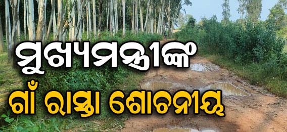ମୁଖ୍ୟମନ୍ତ୍ରୀଙ୍କ ଗାଁ ରାସ୍ତା ଶୋଚନୀୟ, ବିଭାଗର ନଜର ନାହିଁ