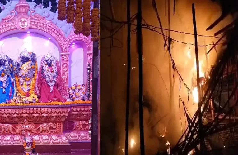 ବାଣ ନିଆଁରେ ଛପର ଜଳିଗଲା, ଯଜ୍ଞ ମଣ୍ଡପ ନଖୁଣ ରହିଲା