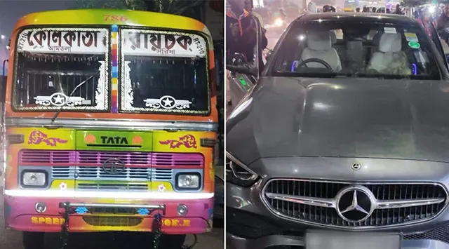 ଦୁର୍ଘଟଣାଗ୍ରସ୍ତ ହେଲା ଗାଙ୍ଗୁଲିଙ୍କ ଝିଅଙ୍କ କାର୍, ଧକ୍କା ଦେଲା ବସ୍