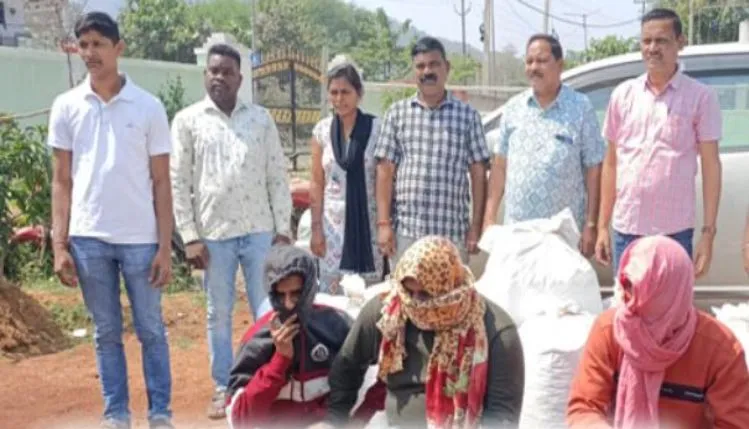 ୨ କୁଇଣ୍ଟାଲ ୧୦ କେଜି ଓଜନର ଗଞ୍ଜେଇ ଜବତ, ୩ ଗିରଫ