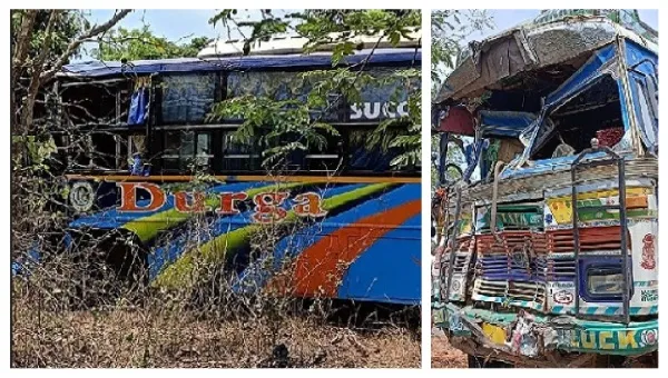 ବସ୍ ଏବଂ ଟ୍ରକ୍ ମଧ୍ୟରେ ମୁହାଁମୁହିଁ ଧକ୍କା, ୩୦ ଆହତ