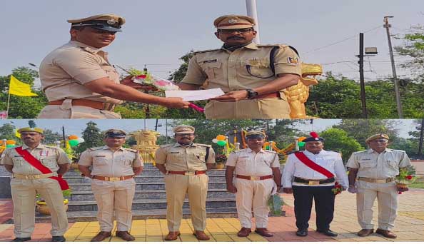 ଛତ୍ରପୁରରେ ୯୦ ତମ ପୁଲିସ ପ୍ରତିଷ୍ଠା ଦିବସ ପାଳିତ, ଉଲେଖନୀୟ କାର୍ଯ୍ୟ ପାଇଁ ୫ ପୁରସ୍କୃତ