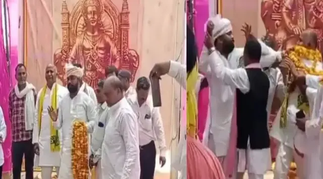 ୟୁପି ନେତାଙ୍କ ବେକରେ ଫୁୁଲମାଳ ପକାଇ ମାଡ଼ ମାରିଲେ ପୂର୍ବତନ ଦଳୀୟ ସହକର୍ମୀ
