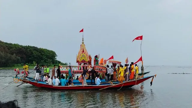 କାଳିଆ ସାଆନ୍ତଙ୍କ ଲୀଳା କ୍ଷେତ୍ର କାଙ୍କଣଶିଖରୀରେ ନିଆରା ରଥଯାତ୍ରା,  ଜଳ ରାଶିରେ ଗଲେ ମହାପ୍ରଭୁ