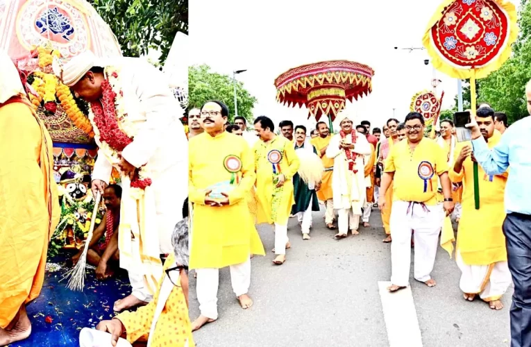 ବିଶାଖାପାଟଣାରେ ମହାପ୍ରଭୁଙ୍କ ରଥକୁ ୬କିମି ଟାଣିଲେ ଶ୍ରଦ୍ଧାଳୁ