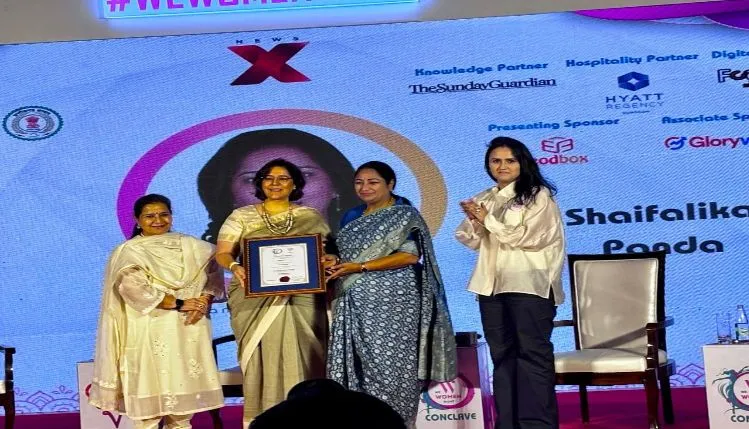 ‘ୱି ଓମେନ୍ ୱାଣ୍ଟ କନକ୍ଲେଭ ୨୦୨୫’: ଶୈଫାଳିକା ପଣ୍ଡା ଶକ୍ତି ପୁରସ୍କାର ସହ ସମ୍ମାନିତ