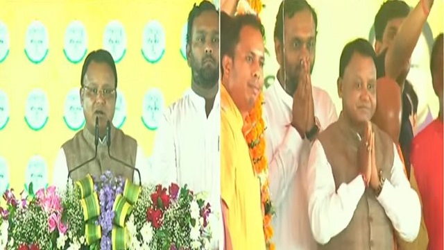 ବିଜେପିର ବିଜୟ ସକଳ୍ପ ସମାବେଶରେ ଯୋଗ ଦେଲେ ମୁଖ୍ୟମନ୍ତ୍ରୀ