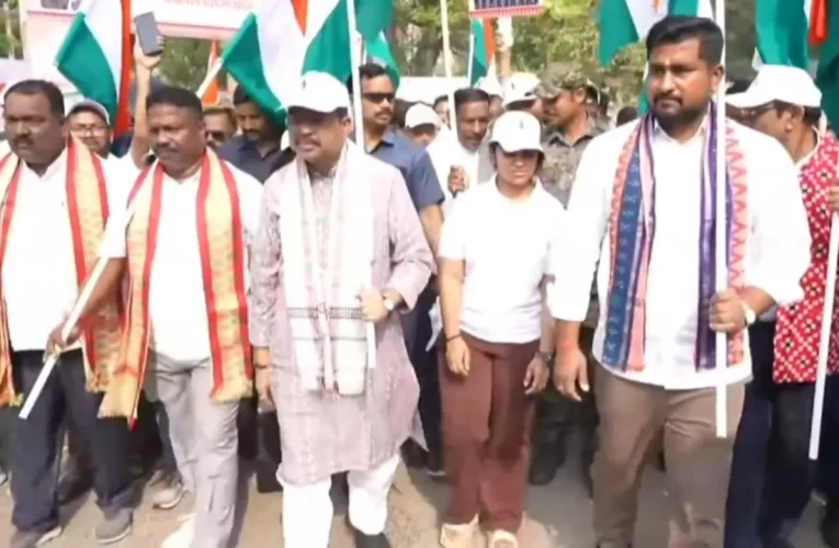 ସର୍ଦ୍ଦାର ବଲ୍ଲଭ ଭାଇ ପଟେଲଙ୍କ ୧୫୦ ତମ ଜୟନ୍ତୀ ଅବସରରେ ସମ୍ବଲପୁର ଓ ଯାଜପୁରରେ ବିଶାଳ ପଦଯାତ୍ରା