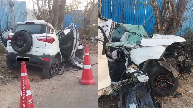 ଗଛରେ ଧକ୍କା ହେଲା କାର୍, ୪ ମୃତ