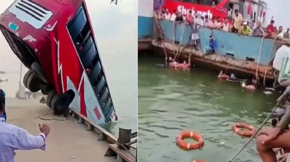 ପଦ୍ମା ନଦୀକୁ ଖସିଲା ବସ୍, ୨୩ ମୃତ