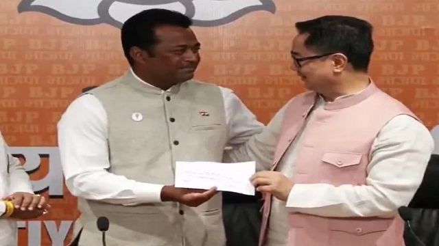 ବିଜେପିରେ ସାମିଲ ହେଲେ ଟେନିସ ତାରକା ଲିଆଣ୍ଡର ପେସ୍