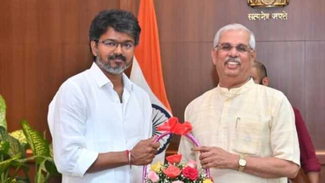 ରାଜ୍ୟପାଳଙ୍କୁ ଭେଟିଲେ ବିଜୟ ଥାଲାପତି