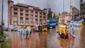 ଲଗାଣ ବର୍ଷା : ୨ ଦିନ ହେବ ପୁରୀରେ ଜାରି ରହିଛି ଜଳ ନିଷ୍କାସନ କାର୍ଯ୍ୟ